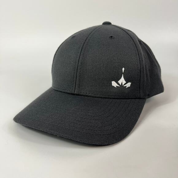 Yupoong Classics Mens Baseball Cap Embroidered Black Adjustable Hat Acrylic Wool - Picture 1 of 8